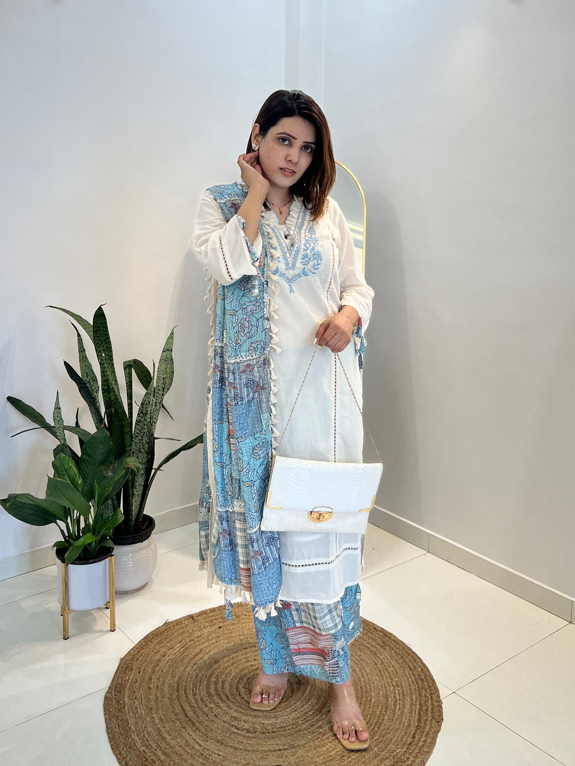 Cotton Muslin Fusion Suit