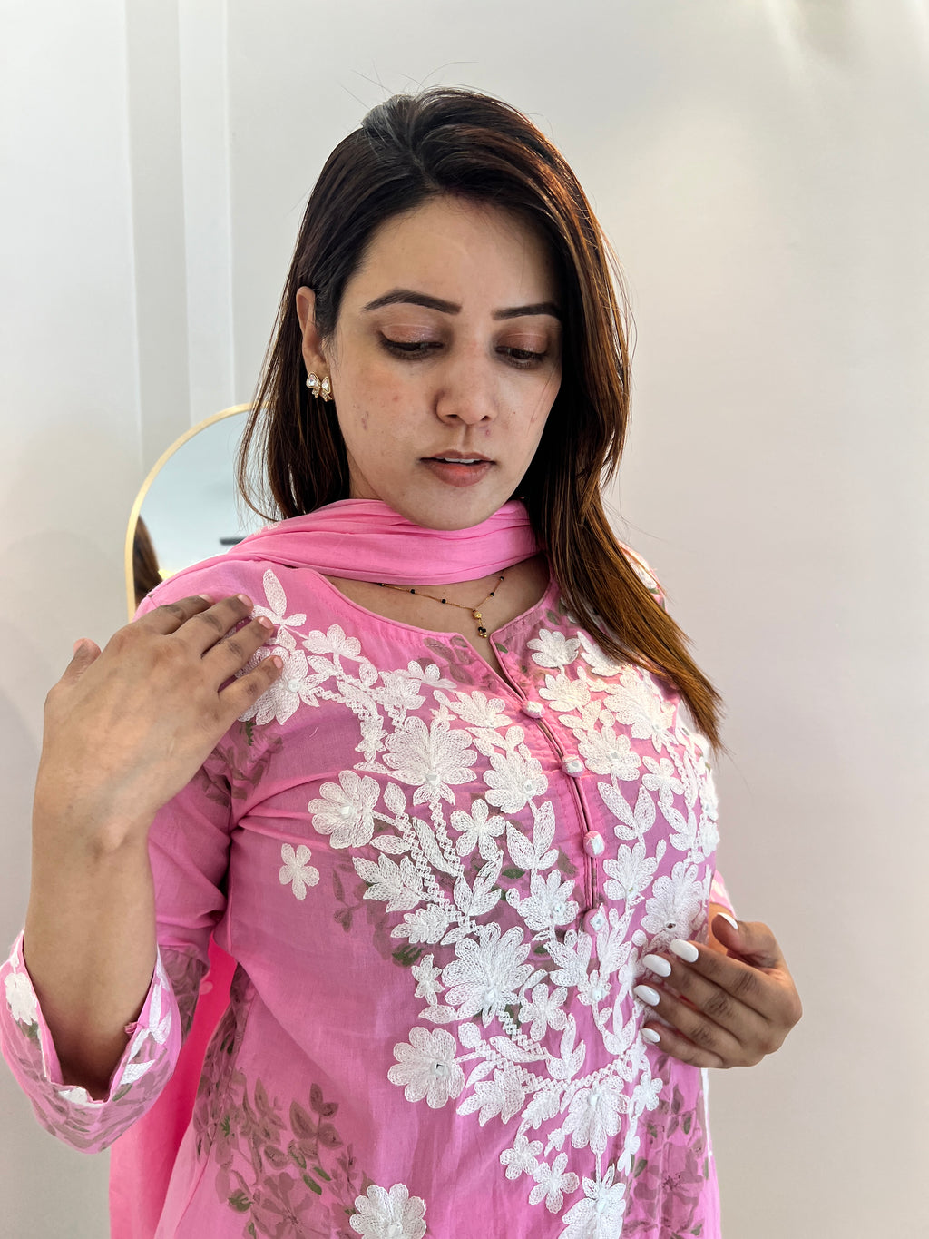Lucknowi Floral Suit