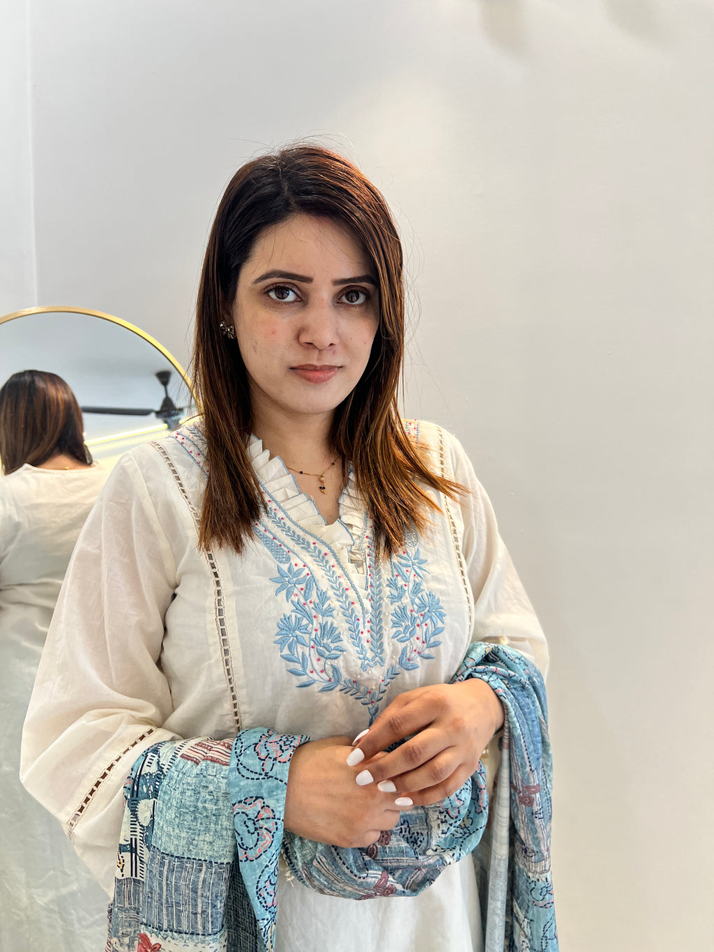 Cotton Muslin Fusion Suit