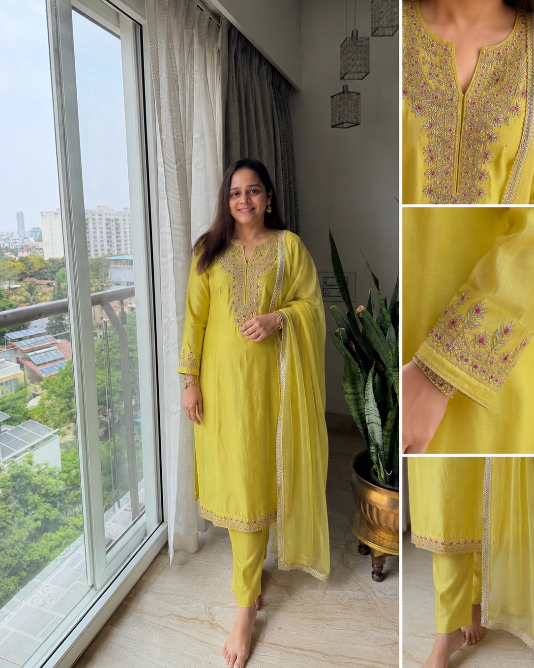 Lime Yellow Gota Patti