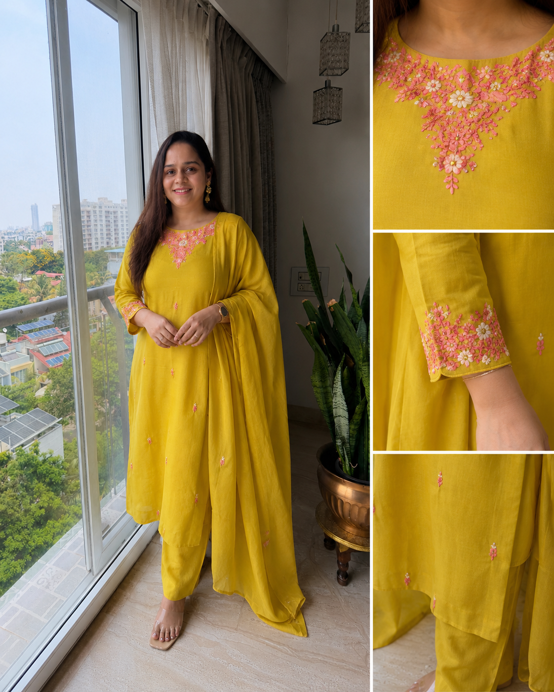 Mul Chanderi Suit Set